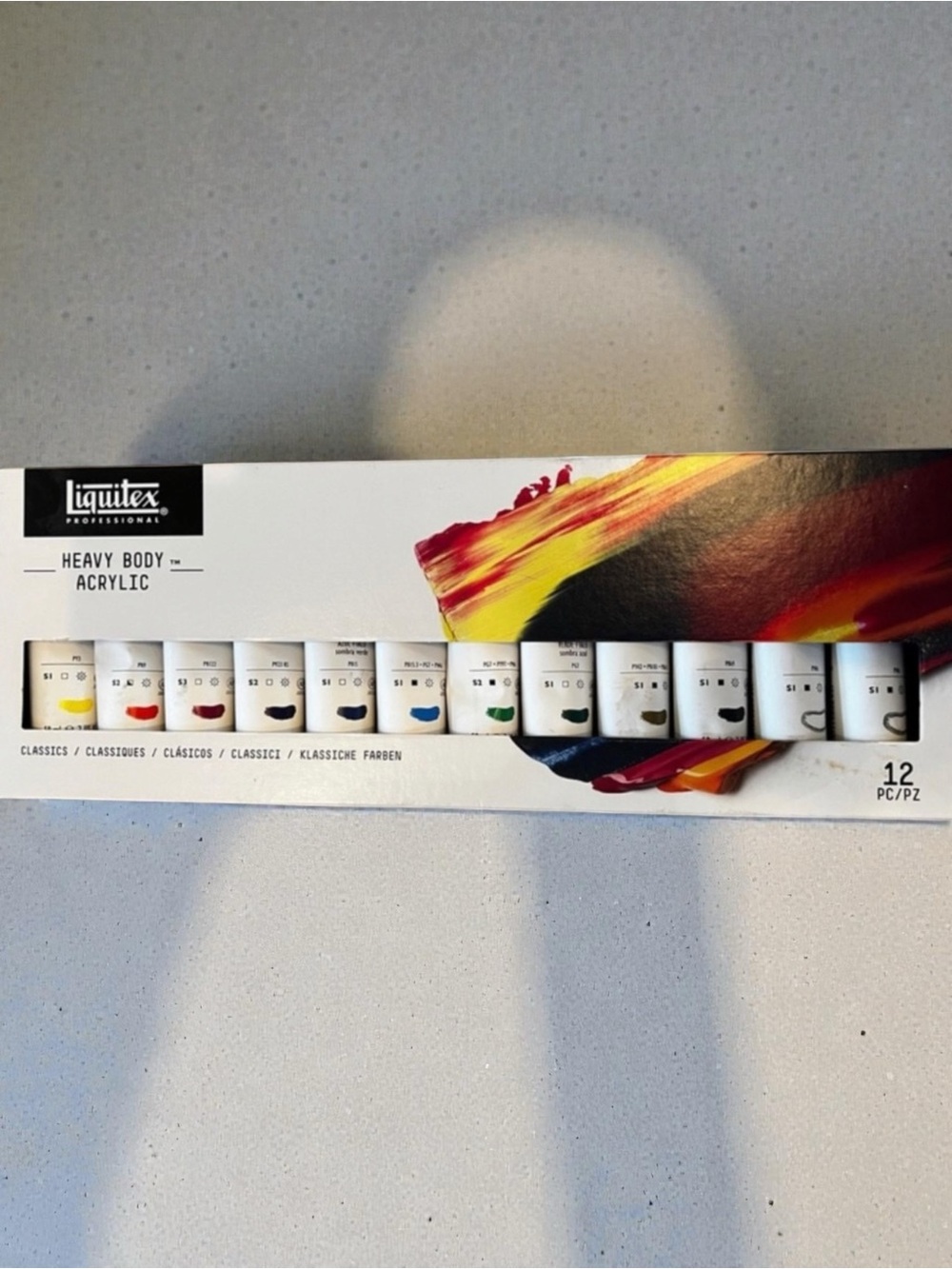 New Liquitex Professional Heavy Body Acrylics - Set of 12, Classic Colors, 59 ml
